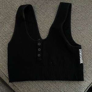 Gymshark top BLACK